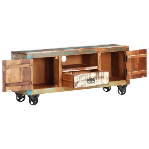 Rustika Rowe -  TV Cabinet 120x30x50 cm Solid Reclaimed Wood